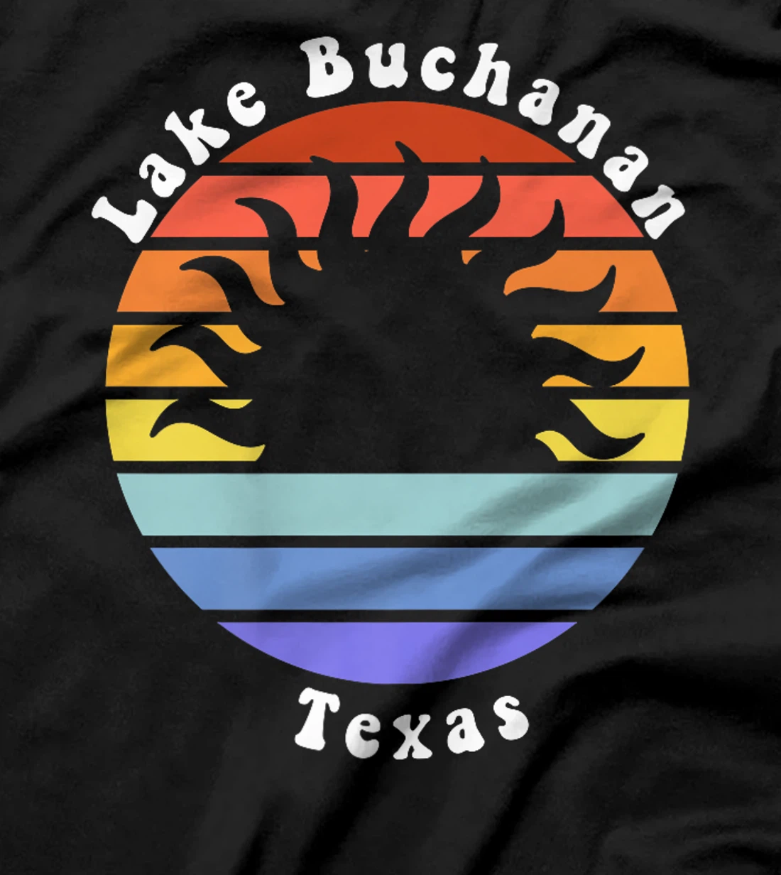 Lake Buchanan Texas TX Sunrise and Sunset Souvenir Vacation Premium T-Shirt