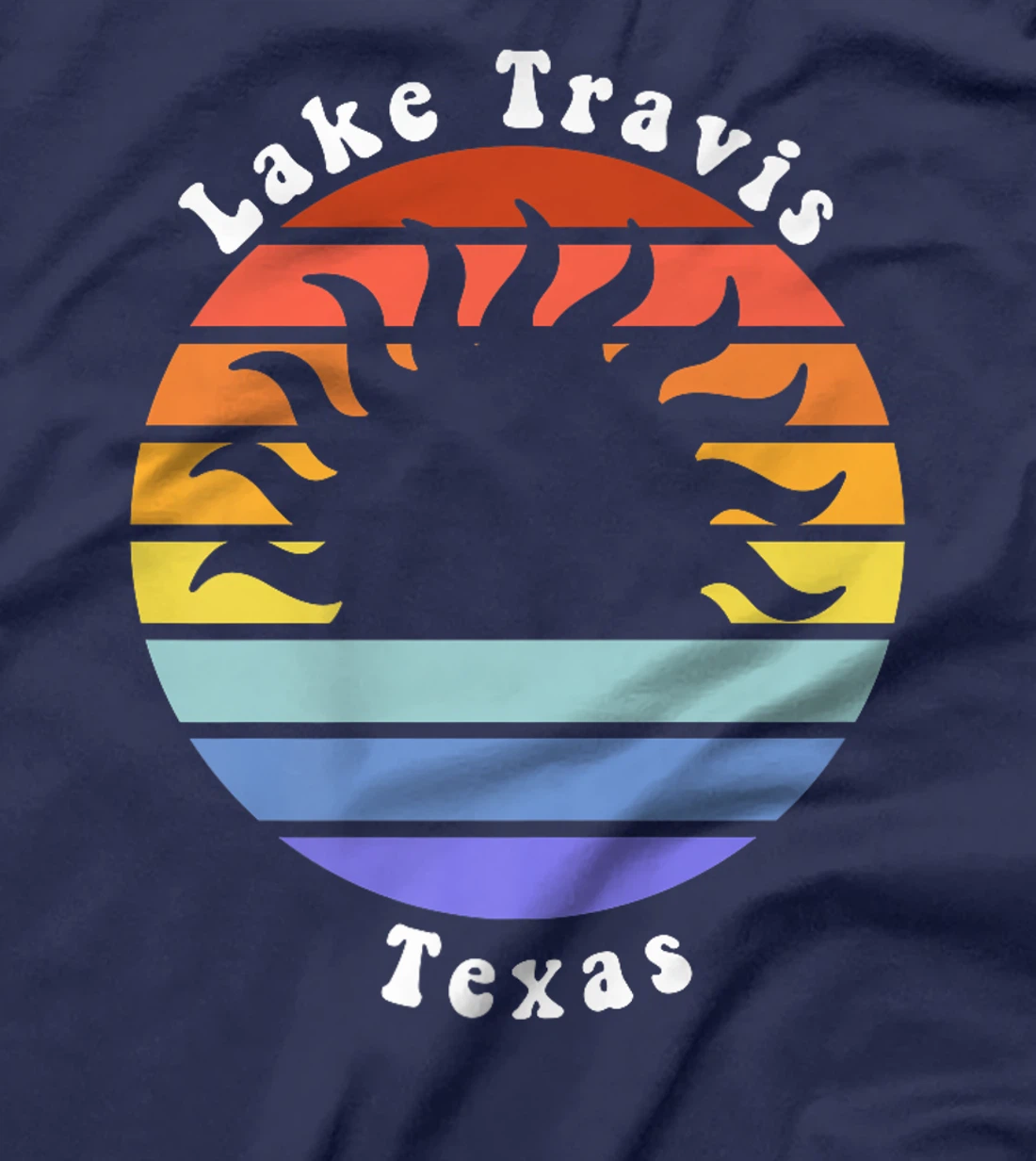 Lake Travis Texas TX Sunrise and Sunset Souvenir Vacation Premium T-Shirt