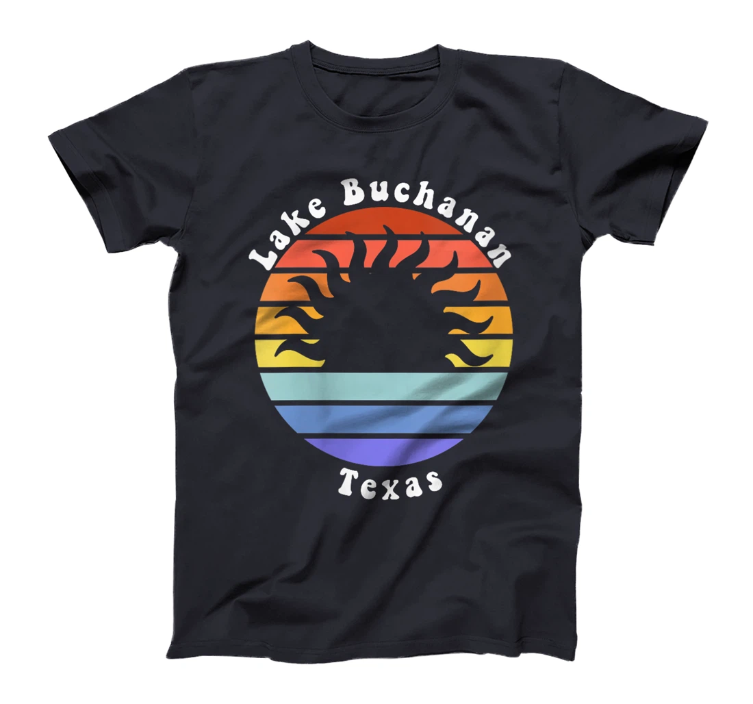 Womens Lake Buchanan Texas TX Sunrise and Sunset Souvenir Vacation T-Shirt