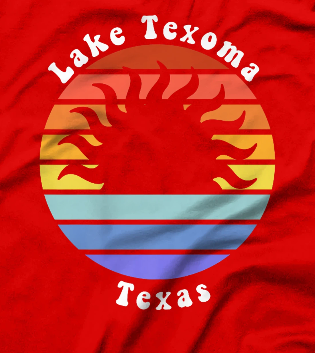 Lake Texoma Texas TX Sunrise and Sunset Souvenir Vacation Premium T-Shirt