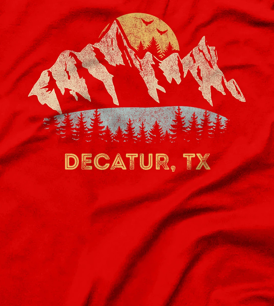 Decatur Texas Mountain Sunset Sunrise TX Premium T-Shirt