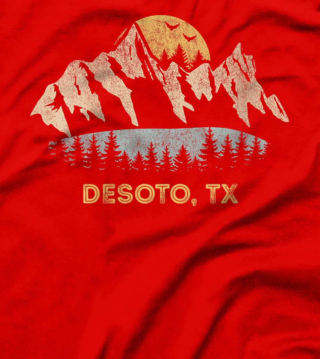 Womens Desoto Texas Mountain Sunset Sunrise TX T-Shirt