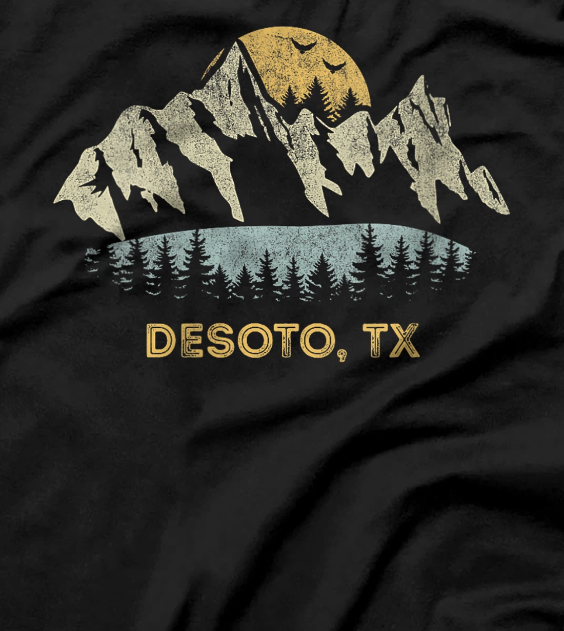 Womens Desoto Texas Mountain Sunset Sunrise TX T-Shirt