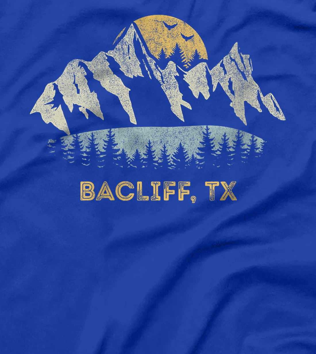Womens Bacliff Texas Mountain Sunset Sunrise TX T-Shirt