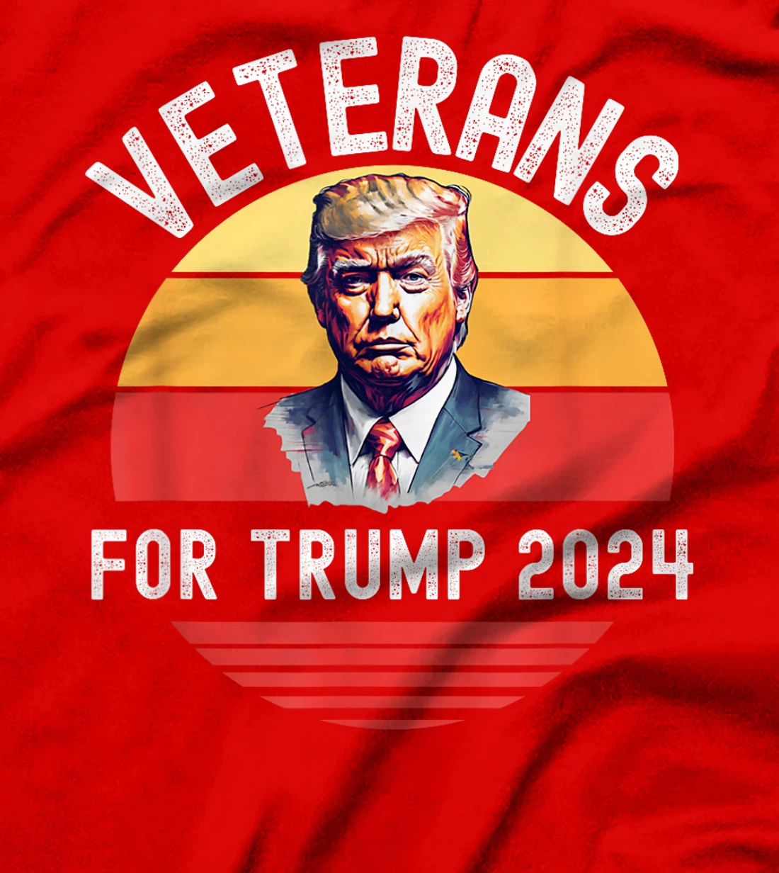 Womens Veterans For Trump 2024, Donald Trump For President 2024 T-Shirt