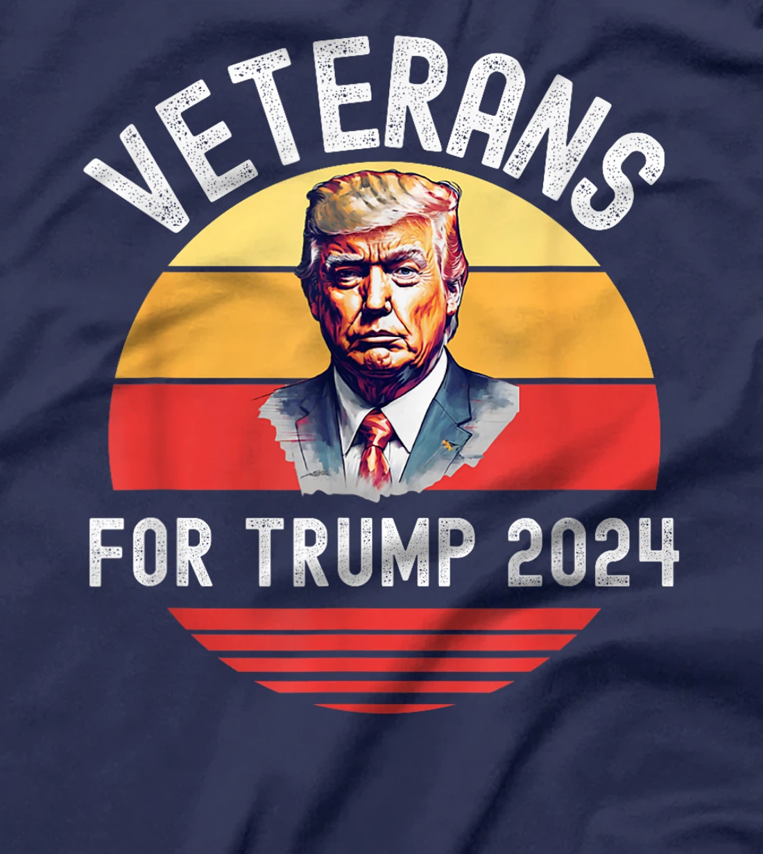 Womens Veterans For Trump 2024, Donald Trump For President 2024 T-Shirt