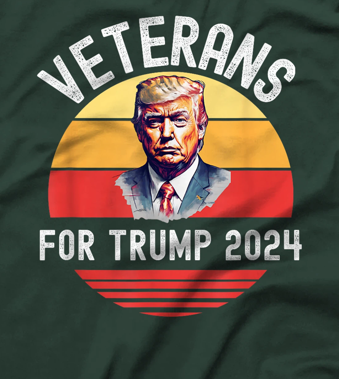 Womens Veterans For Trump 2024, Donald Trump For President 2024 T-Shirt