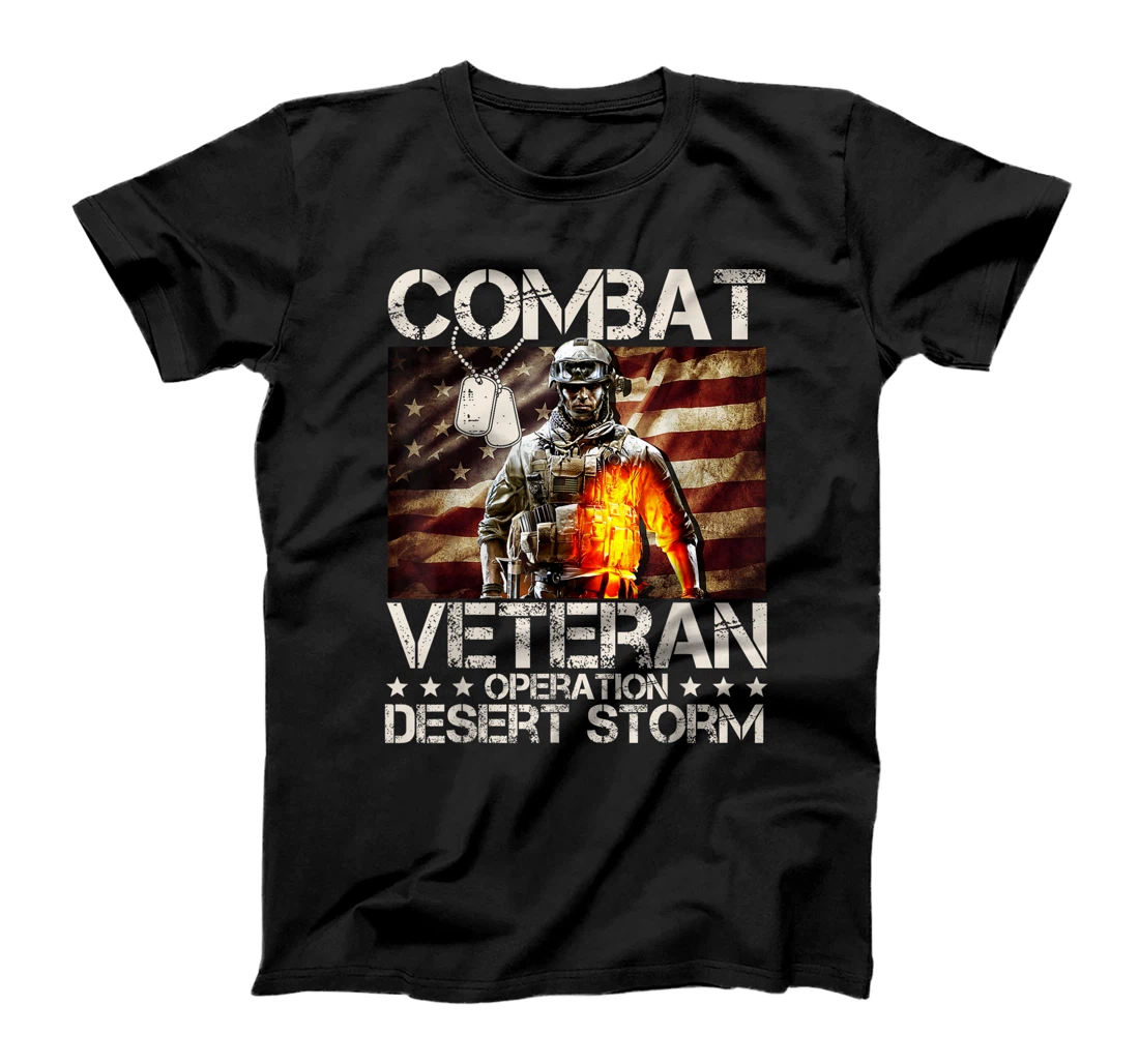 Womens Combat Veteran Operation Desert Storm Soldier T-Shirt