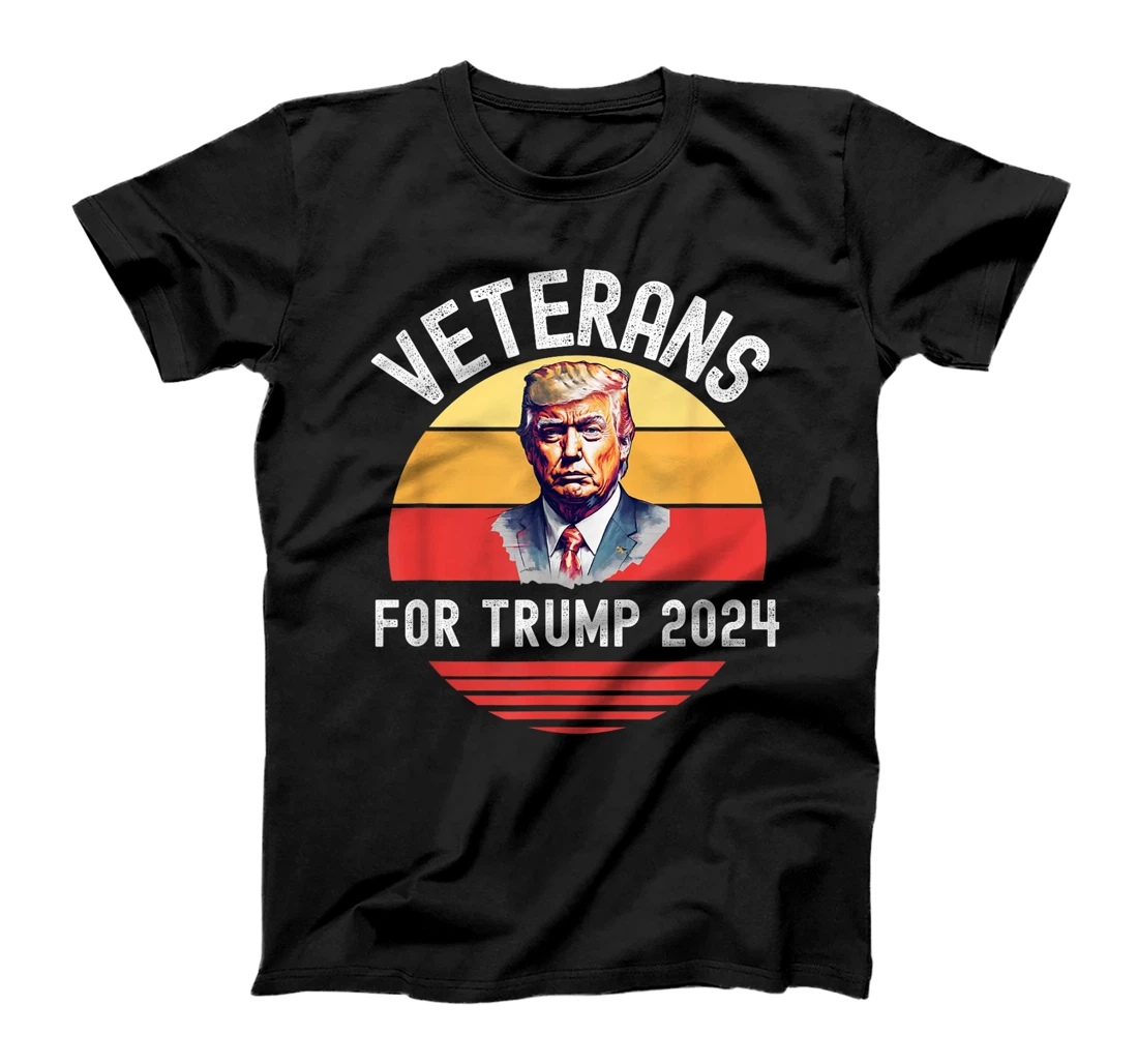 Womens Veterans For Trump 2024, Donald Trump For President 2024 T-Shirt