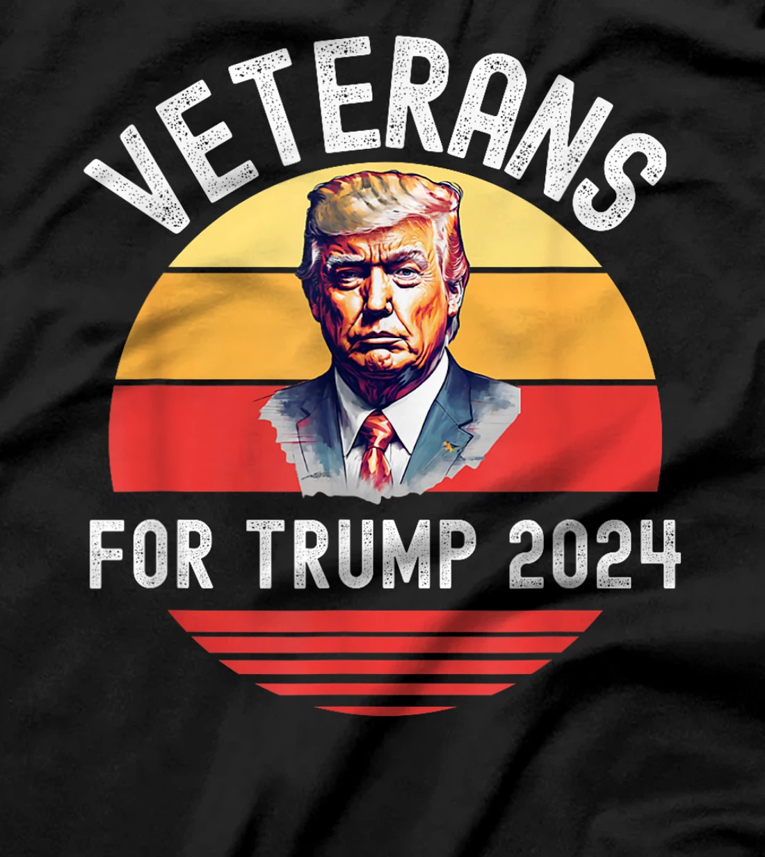 Womens Veterans For Trump 2024, Donald Trump For President 2024 T-Shirt