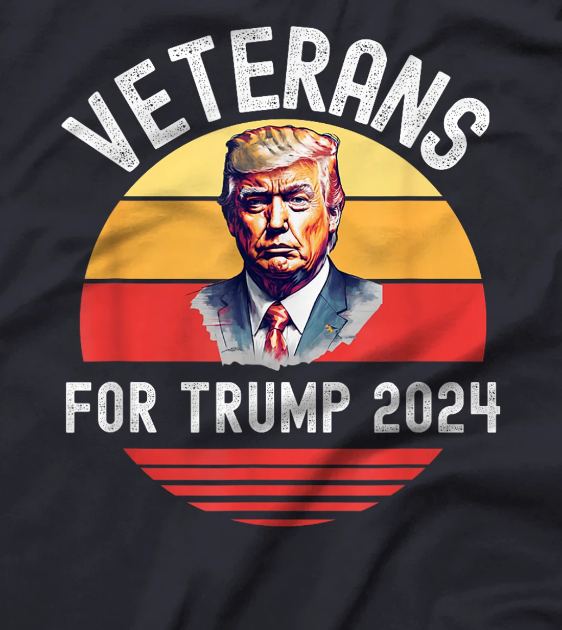 Womens Veterans For Trump 2024, Donald Trump For President 2024 T-Shirt
