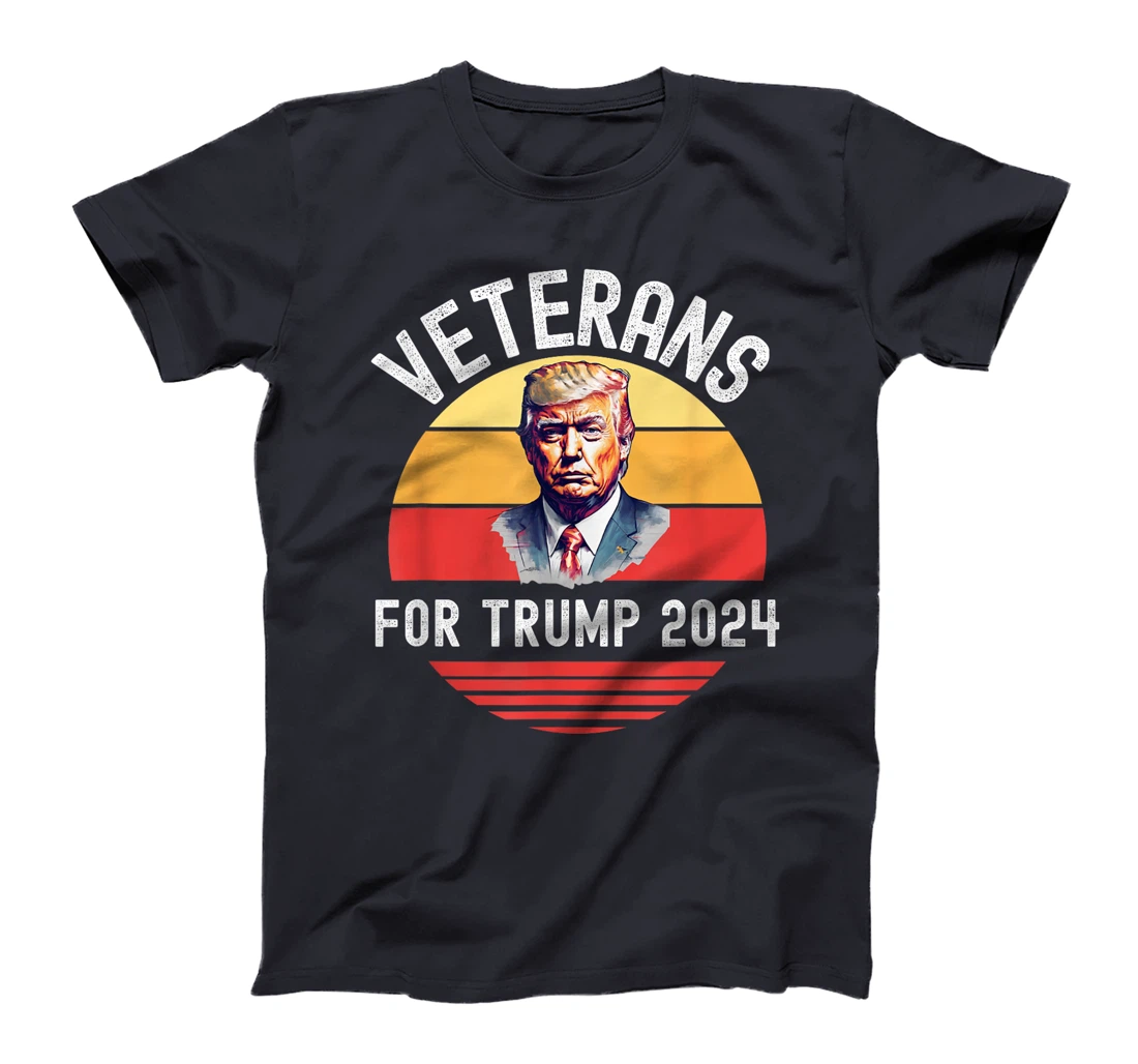 Womens Veterans For Trump 2024, Donald Trump For President 2024 T-Shirt