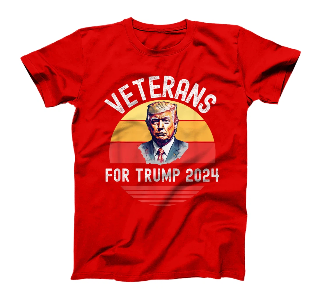 Womens Veterans For Trump 2024, Donald Trump For President 2024 T-Shirt
