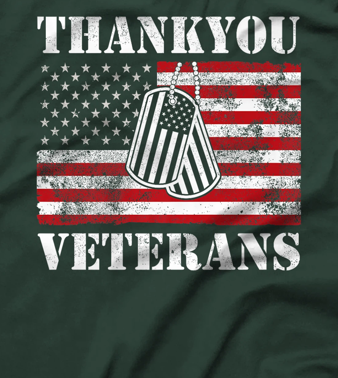 Veterans Day Thank You Veterans American Flag Patriotic Premium T-Shirt