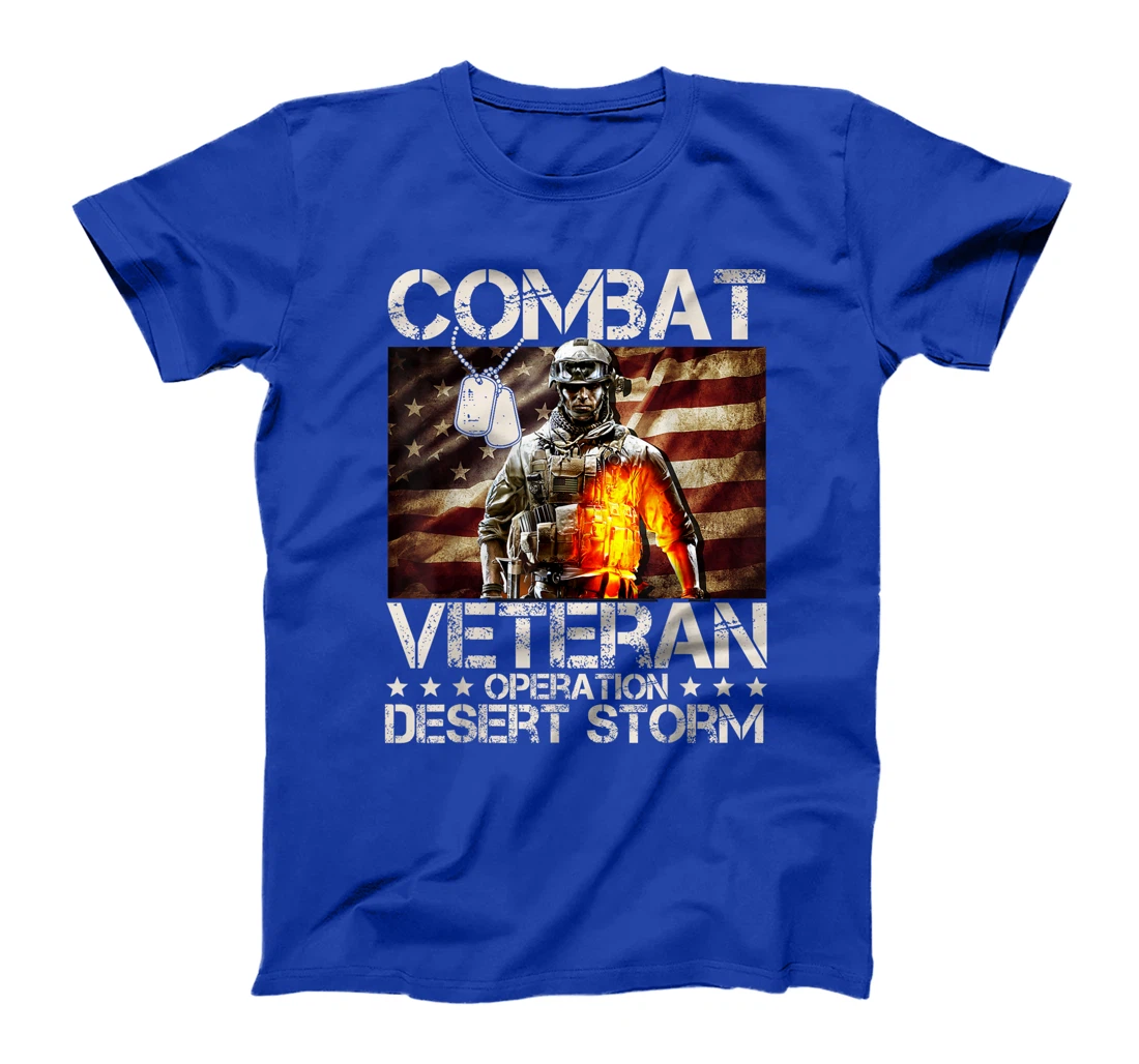 Womens Combat Veteran Operation Desert Storm Soldier T-Shirt