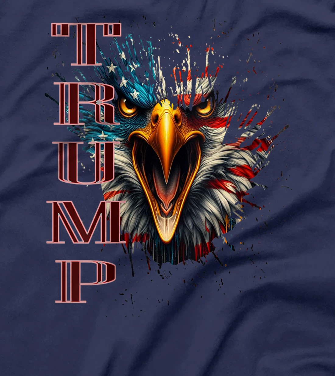 Womens MAGA BALD EAGLE TAKE BACK AMERICA, Donald Trump Supporter T-Shirt