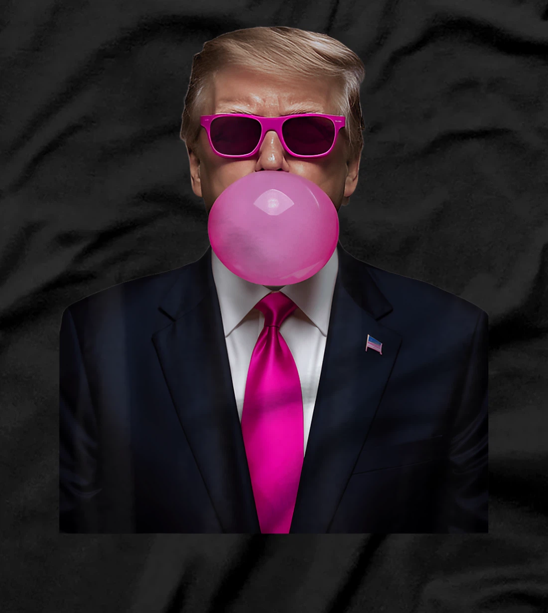 Pink Trump Bubble Gum Shirt 2024 Vote President Funny Cute T-Shirt