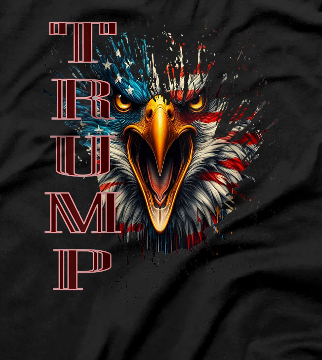 Womens MAGA BALD EAGLE TAKE BACK AMERICA, Donald Trump Supporter T-Shirt