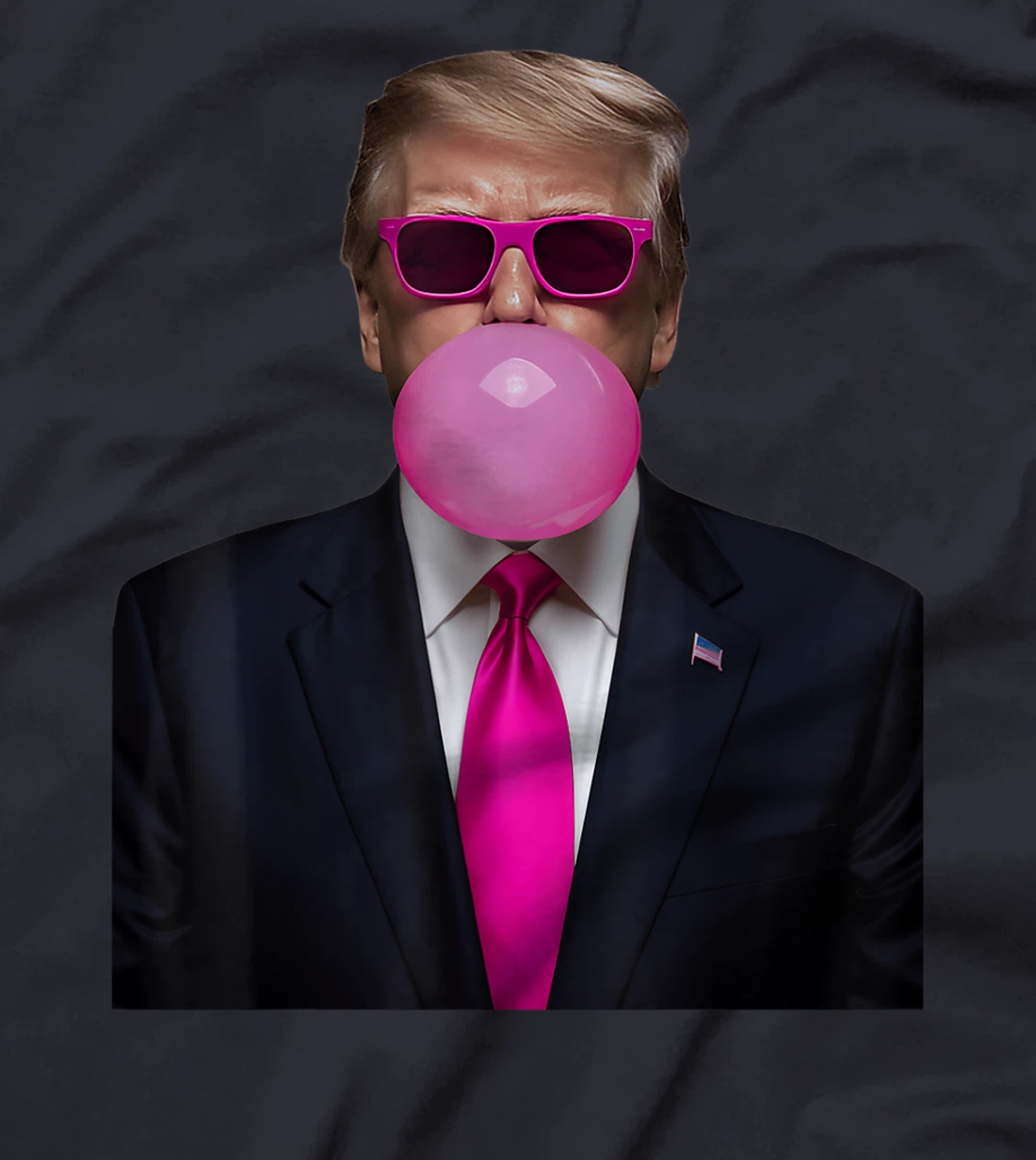 Pink Trump Bubble Gum Shirt 2024 Vote President Funny Cute T-Shirt