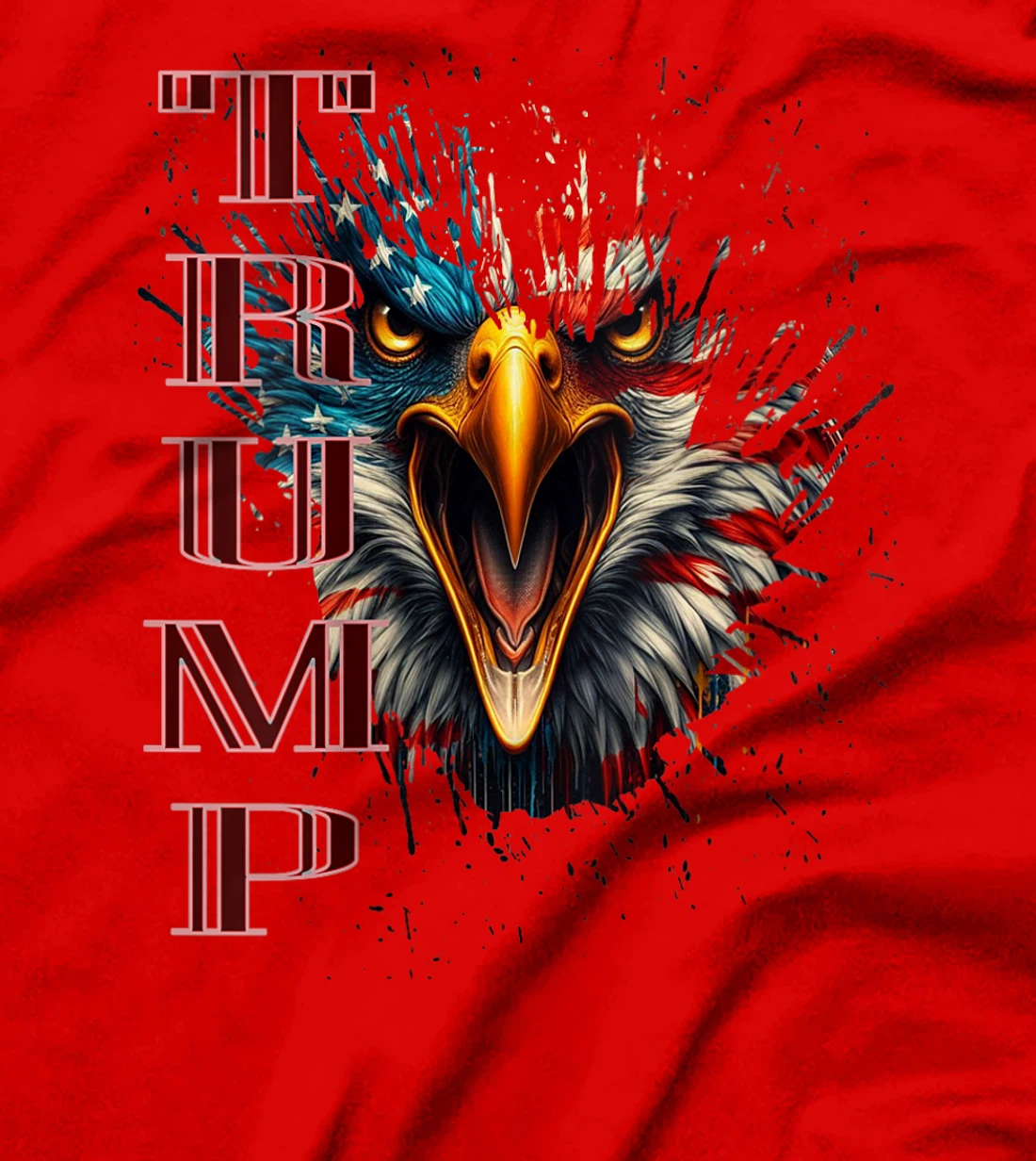 Womens MAGA BALD EAGLE TAKE BACK AMERICA, Donald Trump Supporter T-Shirt