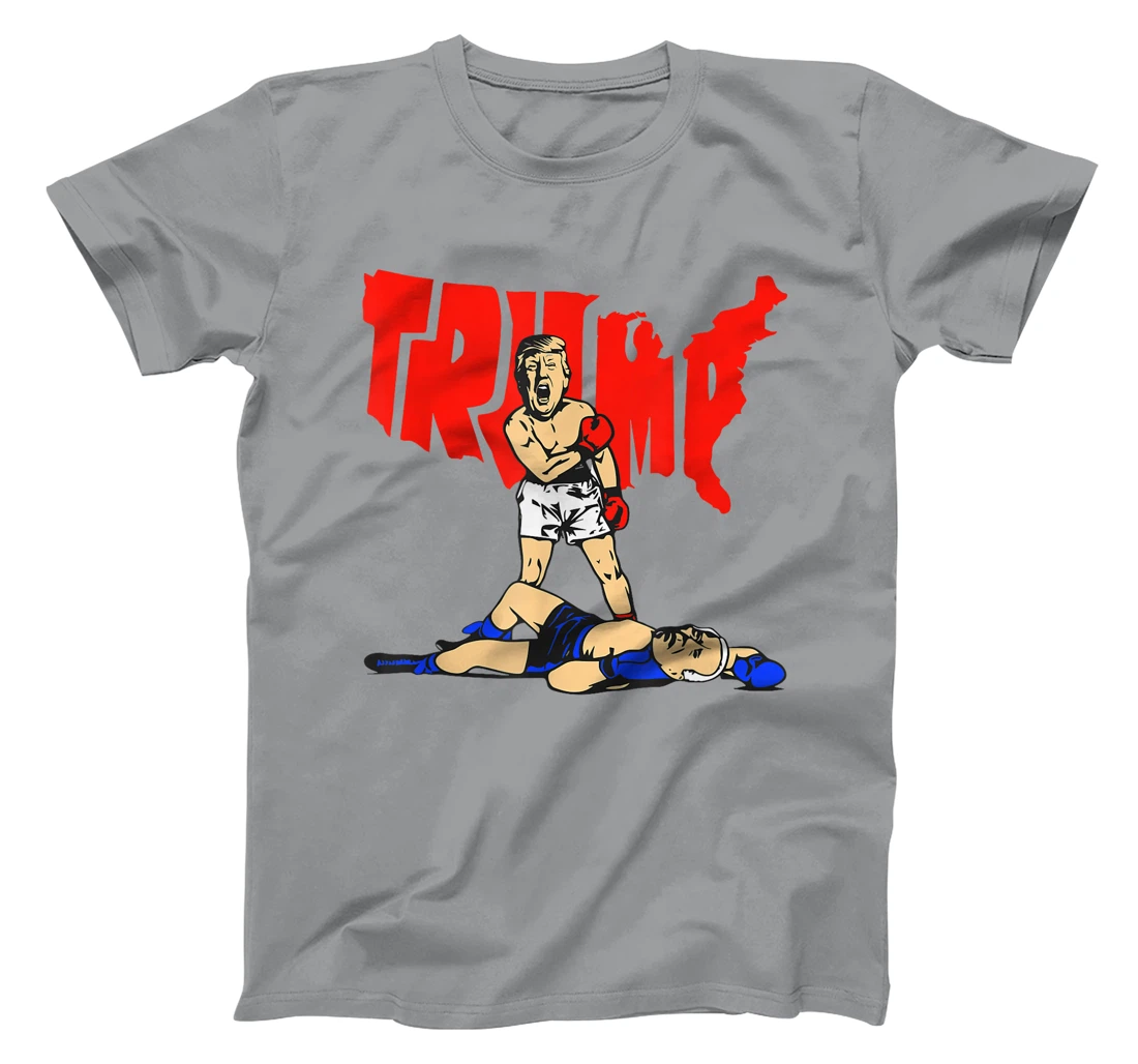 Pro Trump Vs Biden Boxing Rematch Match President Debate T-Shirt