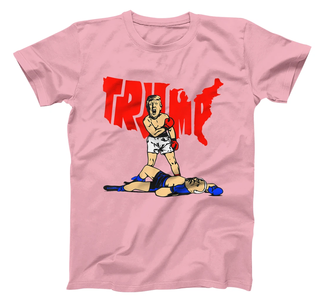 Pro Trump Vs Biden Boxing Rematch Match President Debate T-Shirt