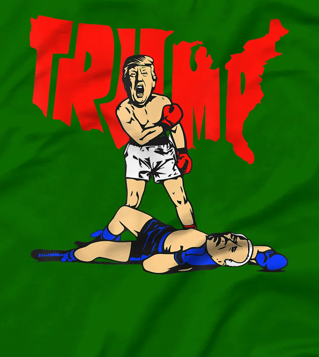 Pro Trump Vs Biden Boxing Rematch Match President Debate T-Shirt