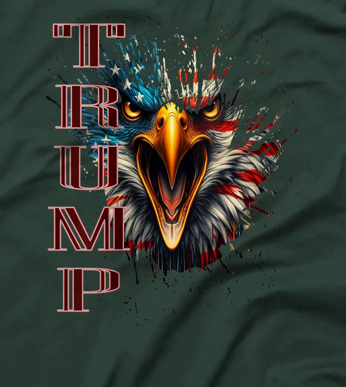 Womens MAGA BALD EAGLE TAKE BACK AMERICA, Donald Trump Supporter T-Shirt