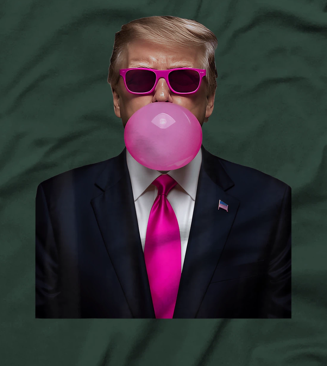 Pink Trump Bubble Gum Shirt 2024 Vote President Funny Cute T-Shirt