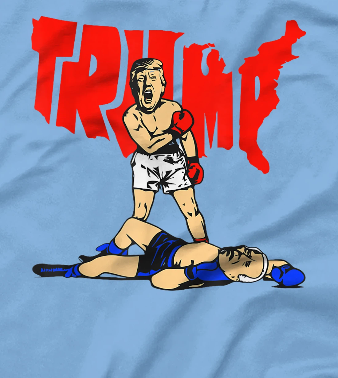 Pro Trump Vs Biden Boxing Rematch Match President Debate T-Shirt