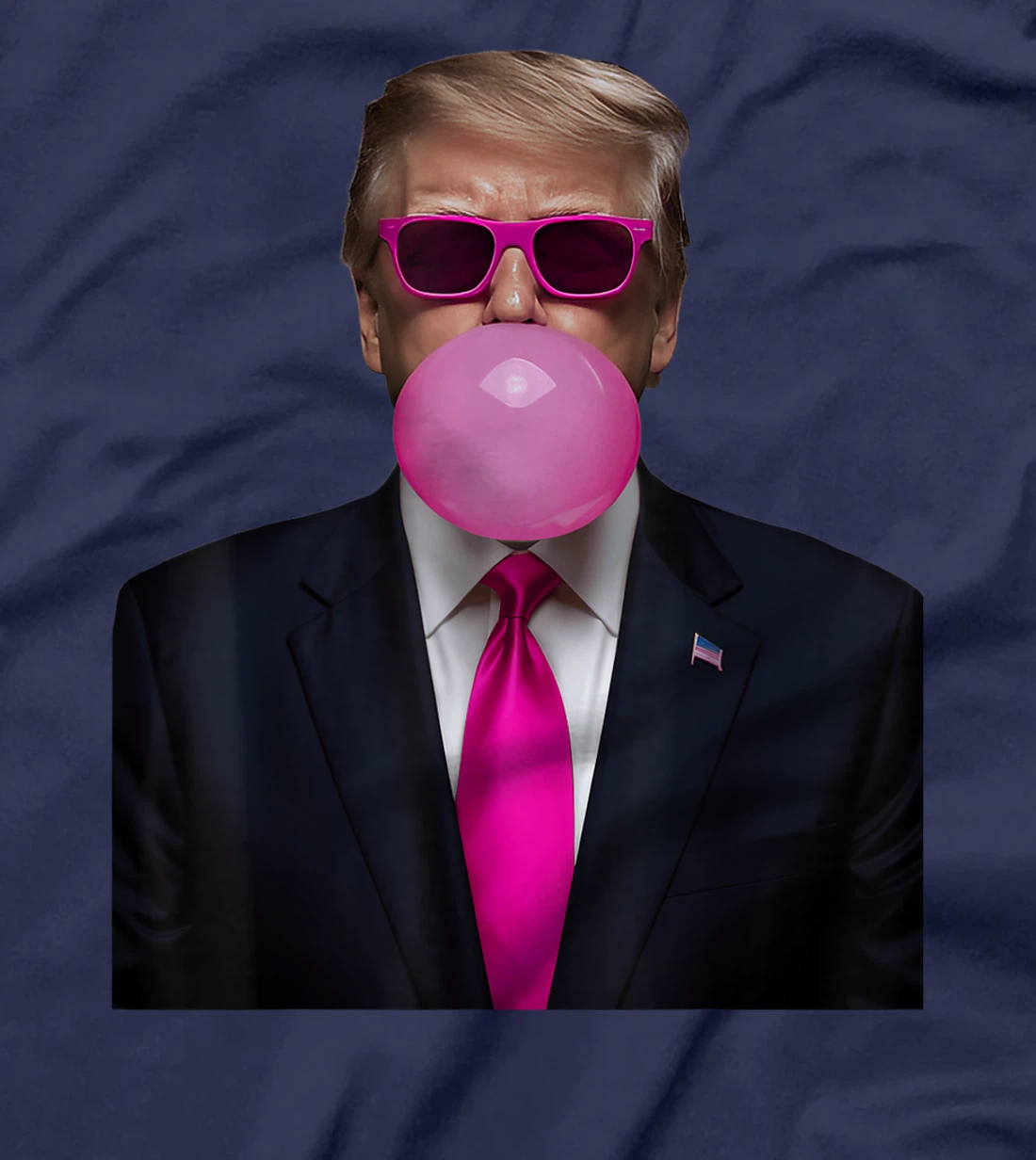 Pink Trump Bubble Gum Shirt 2024 Vote President Funny Cute T-Shirt