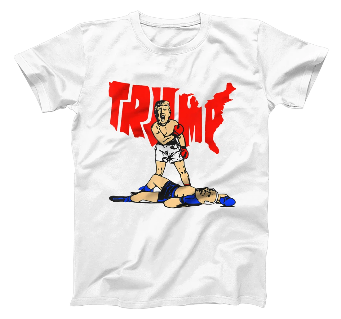 Pro Trump Vs Biden Boxing Rematch Match President Debate T-Shirt