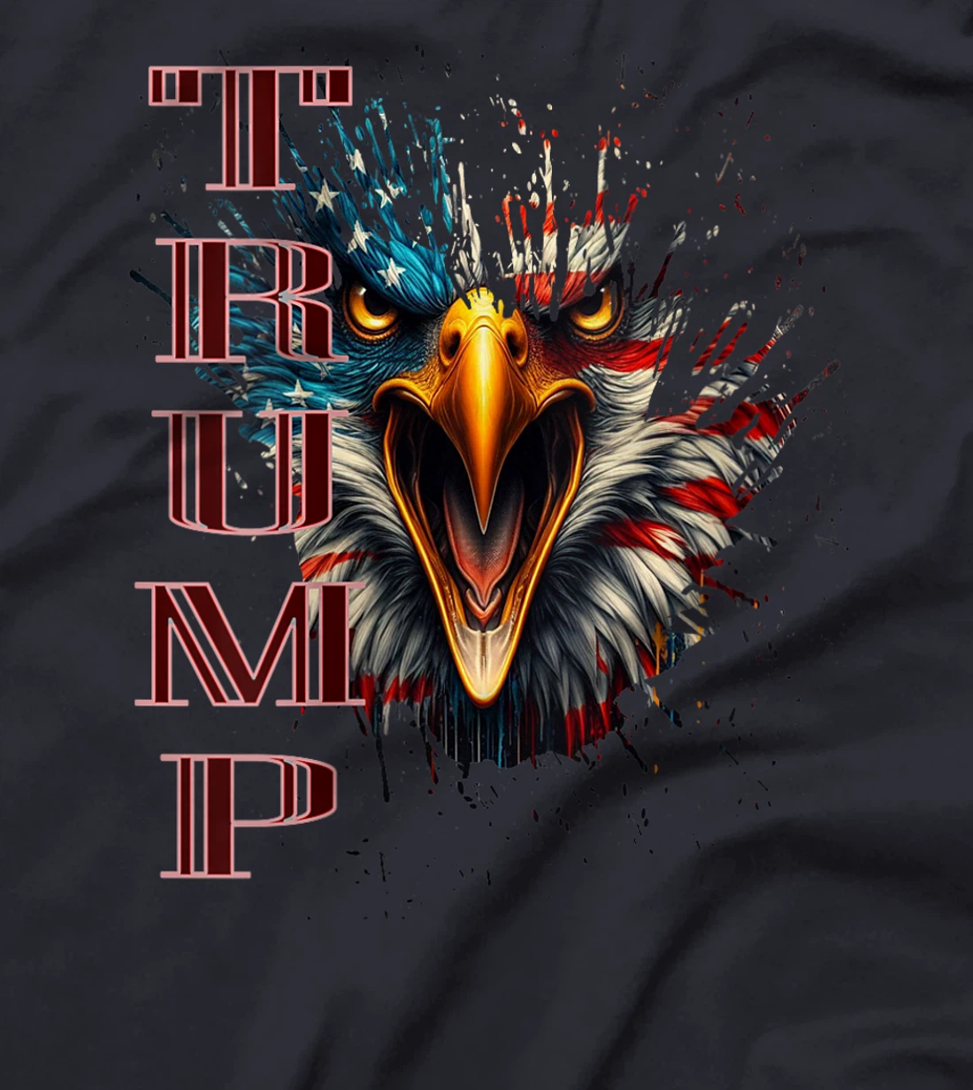 Womens MAGA BALD EAGLE TAKE BACK AMERICA, Donald Trump Supporter T-Shirt