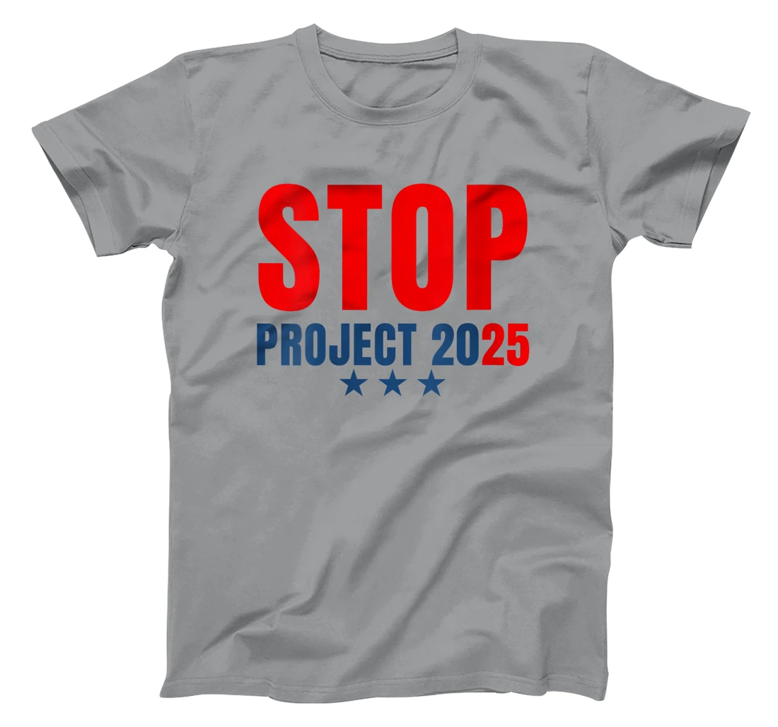 Womens Stop Project 2025 Trump's Project Anti Trump T-Shirt