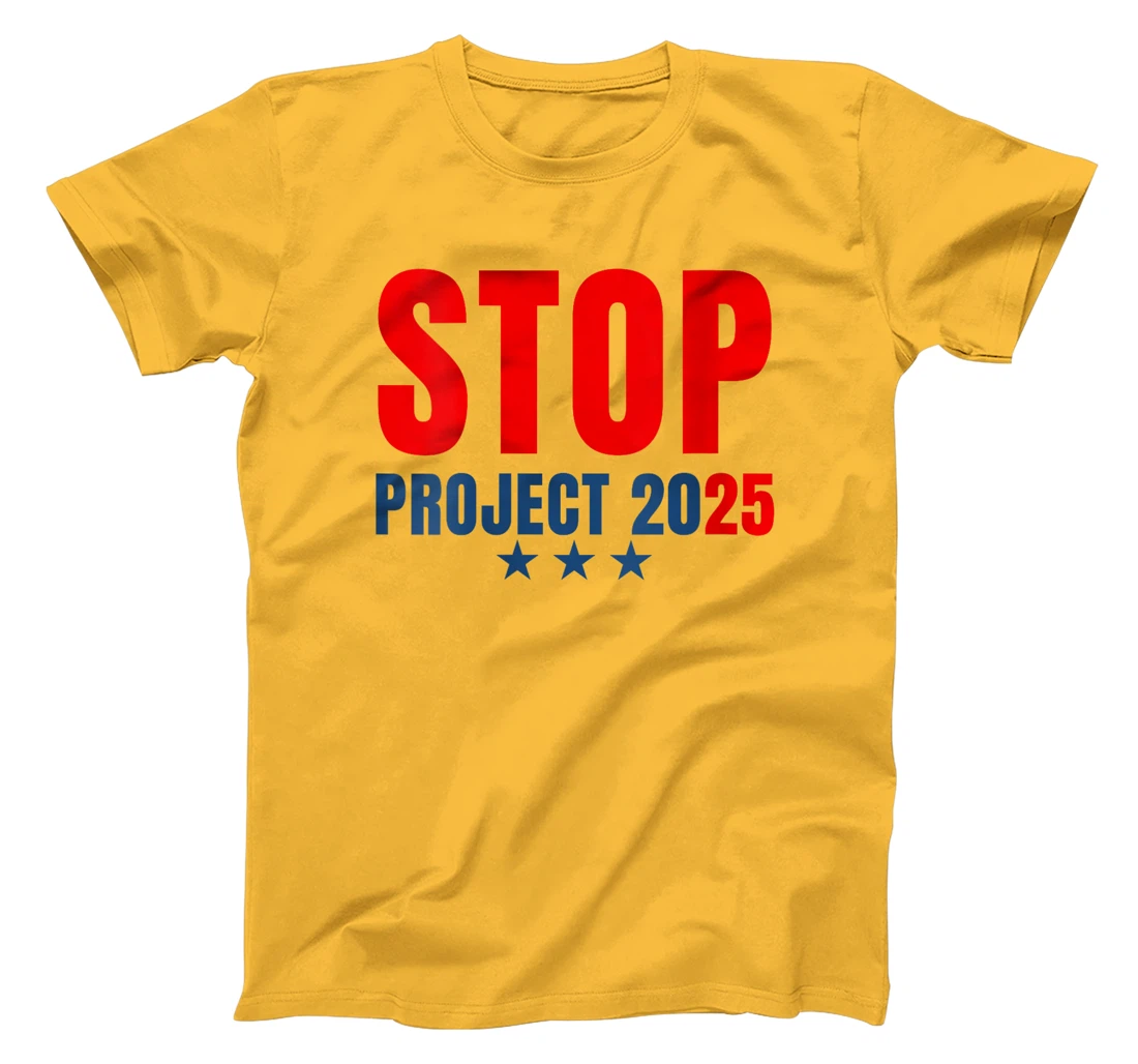 Womens Stop Project 2025 Trump's Project Anti Trump T-Shirt