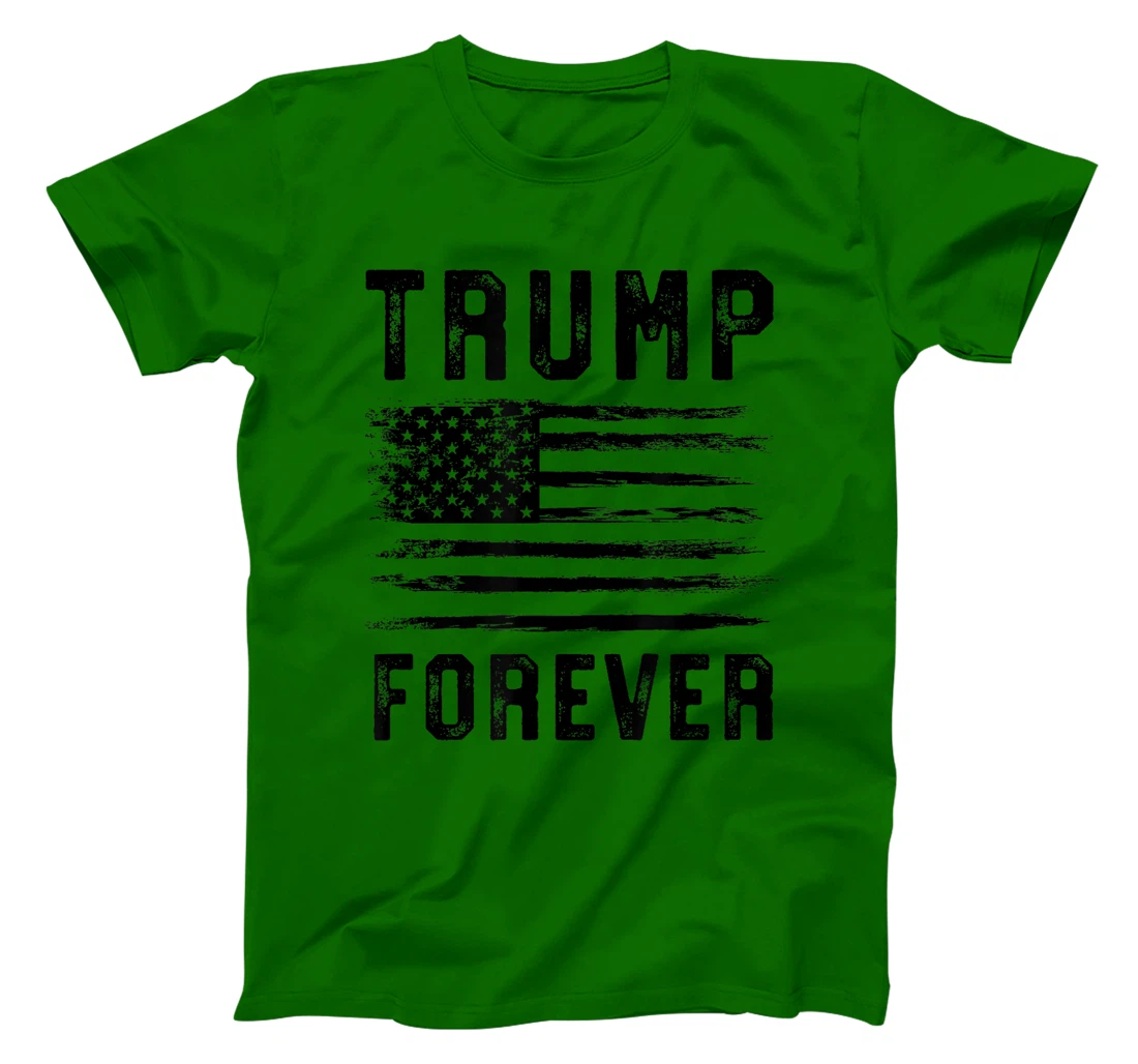 Trump 2024 Grunge Flag Trump Forever 2024 4Eva Trump 2024 T-Shirt