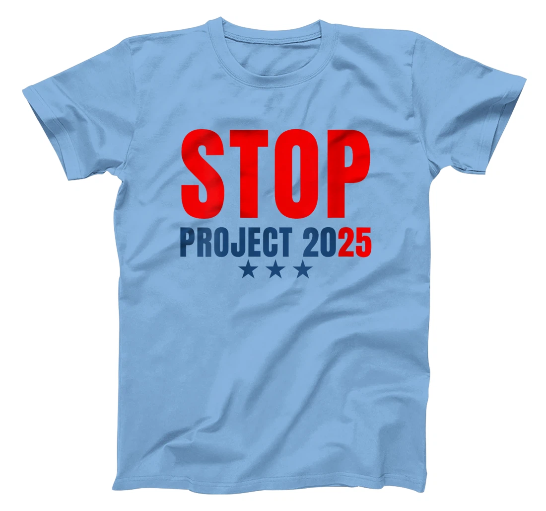 Womens Stop Project 2025 Trump's Project Anti Trump T-Shirt