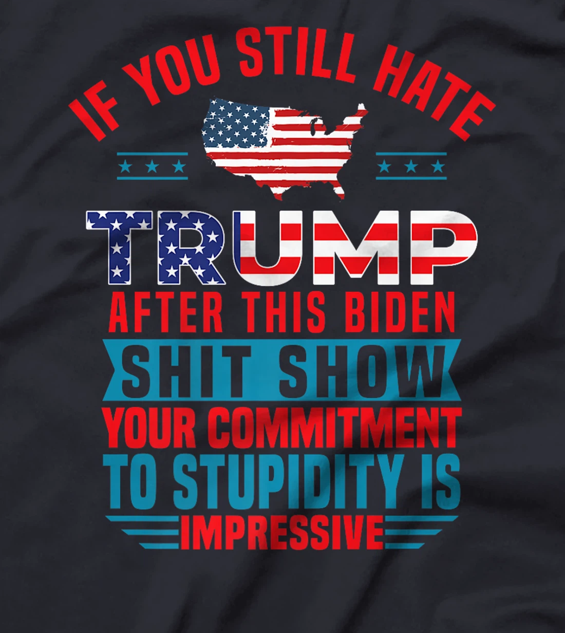 Womens If You Still Hate Trump After This Biden Shit Show Funny T-Shirt