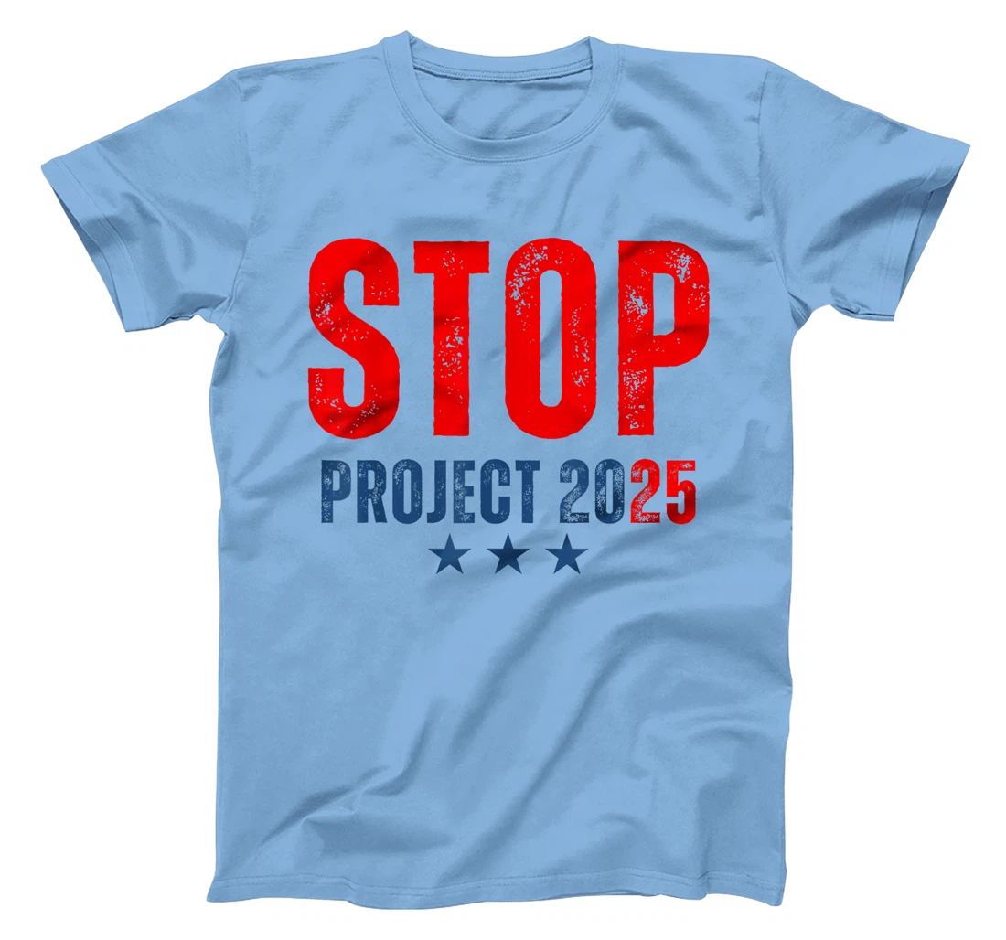 Womens Stop Project 2025 Trump's Project Anti Trump T-Shirt