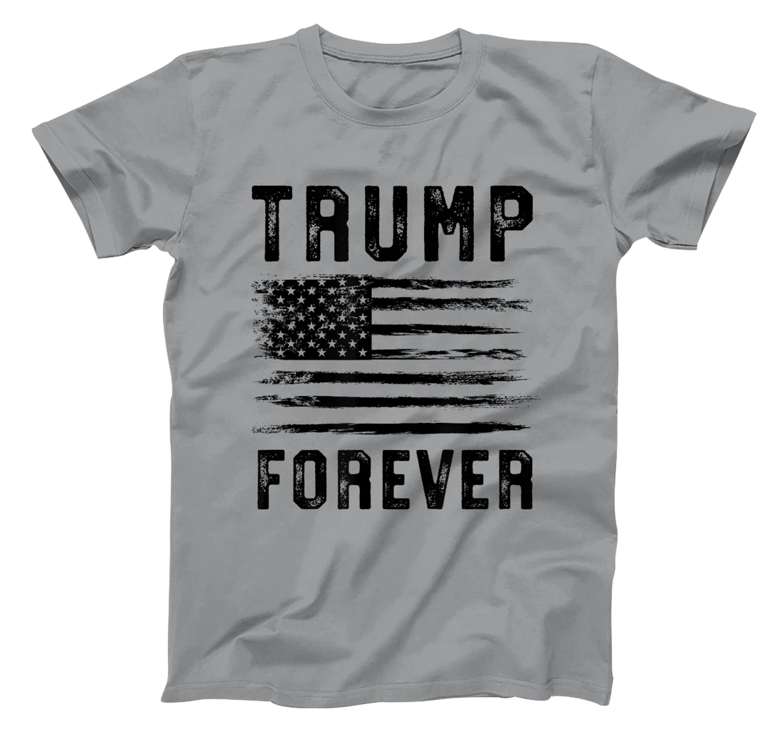 Trump 2024 Grunge Flag Trump Forever 2024 4Eva Trump 2024 T-Shirt