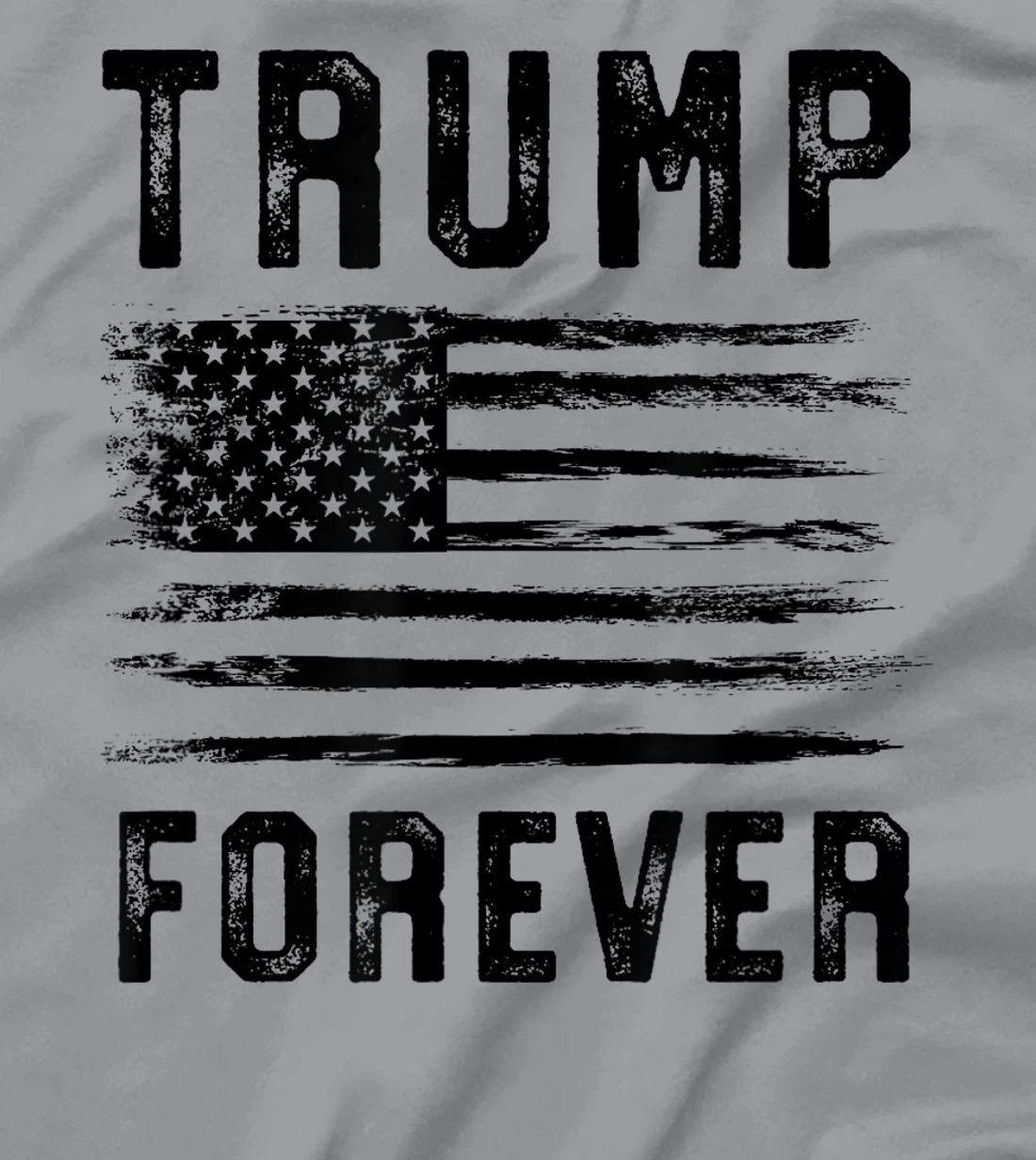 Trump 2024 Grunge Flag Trump Forever 2024 4Eva Trump 2024 T-Shirt