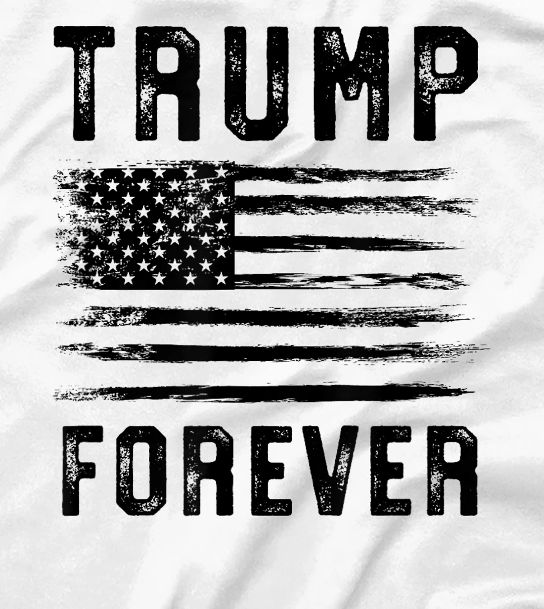 Trump 2024 Grunge Flag Trump Forever 2024 4Eva Trump 2024 T-Shirt