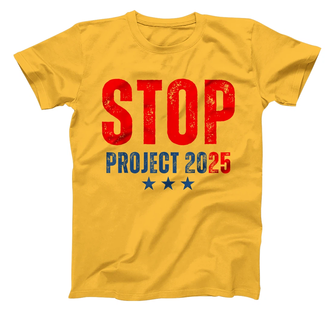Womens Stop Project 2025 Trump's Project Anti Trump T-Shirt