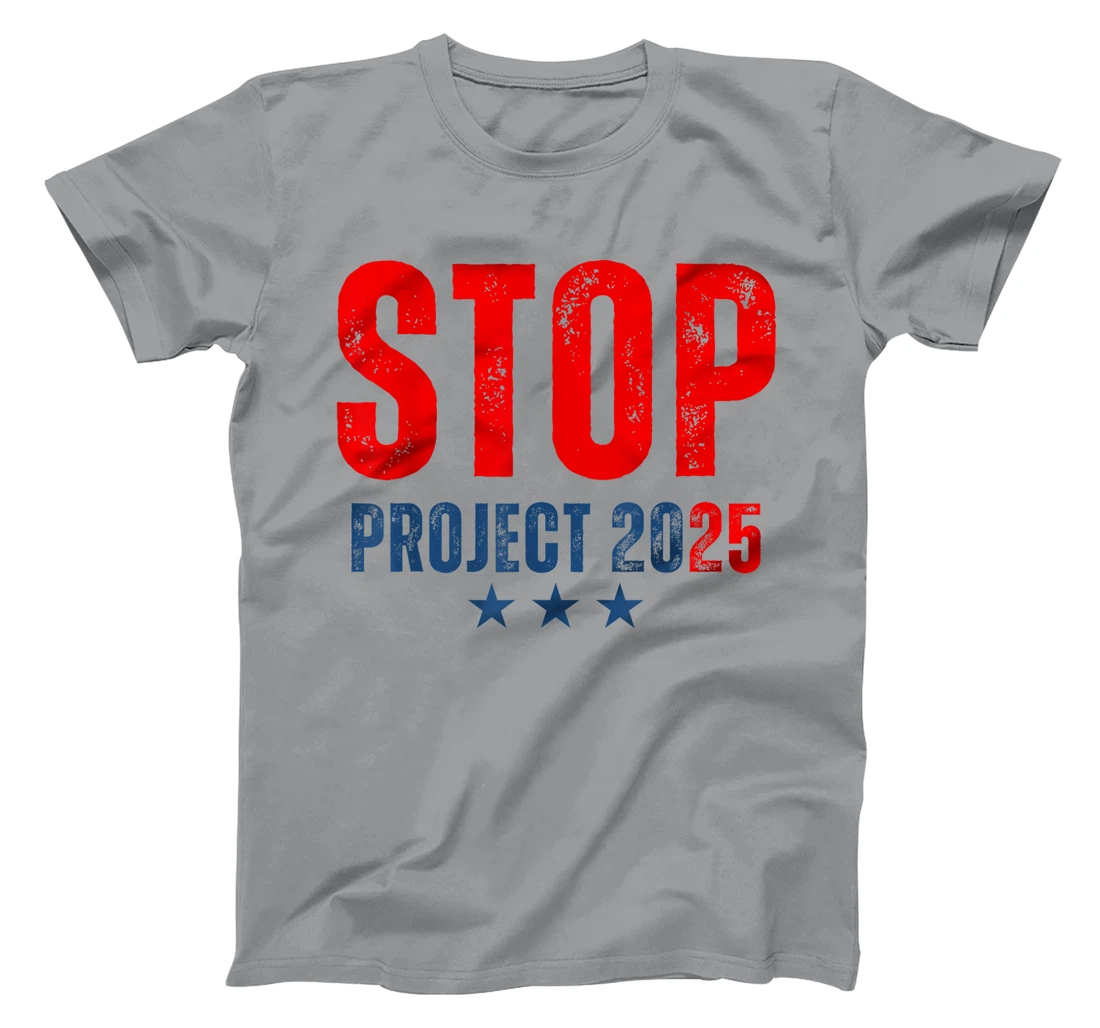 Womens Stop Project 2025 Trump's Project Anti Trump T-Shirt