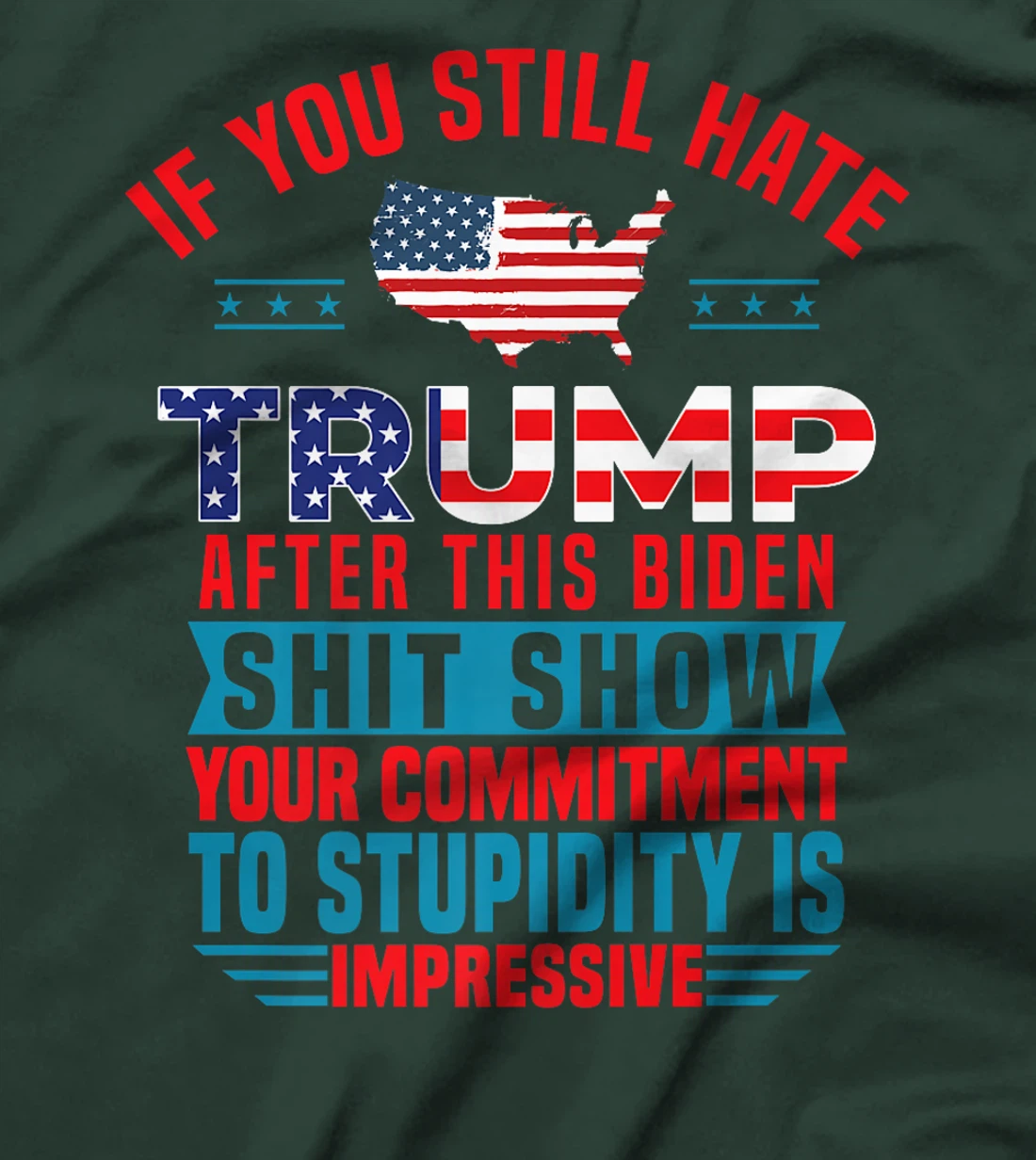 Womens If You Still Hate Trump After This Biden Shit Show Funny T-Shirt
