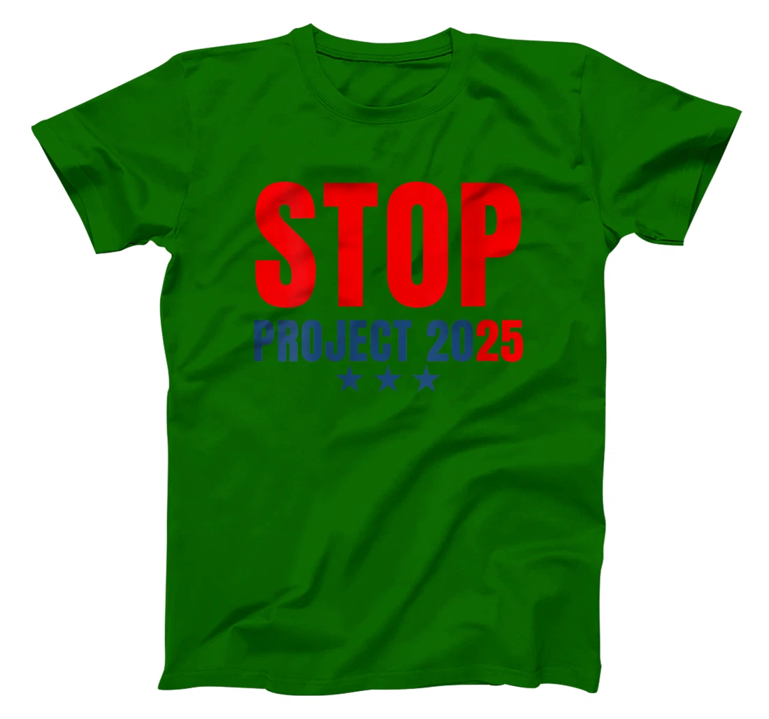 Womens Stop Project 2025 Trump's Project Anti Trump T-Shirt
