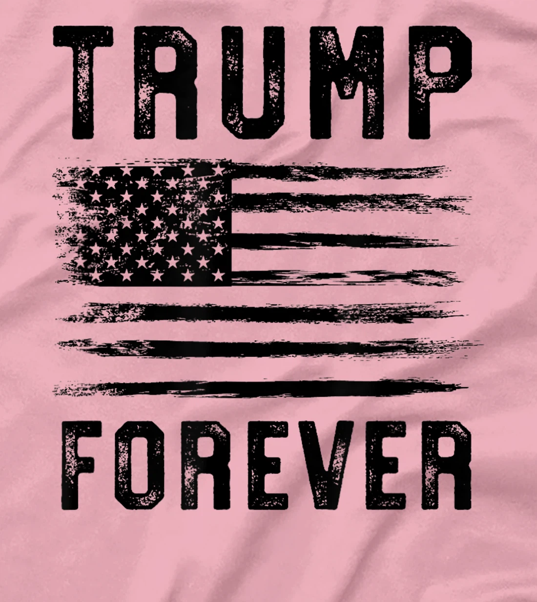 Trump 2024 Grunge Flag Trump Forever 2024 4Eva Trump 2024 T-Shirt