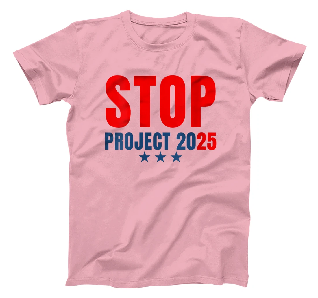 Womens Stop Project 2025 Trump's Project Anti Trump T-Shirt
