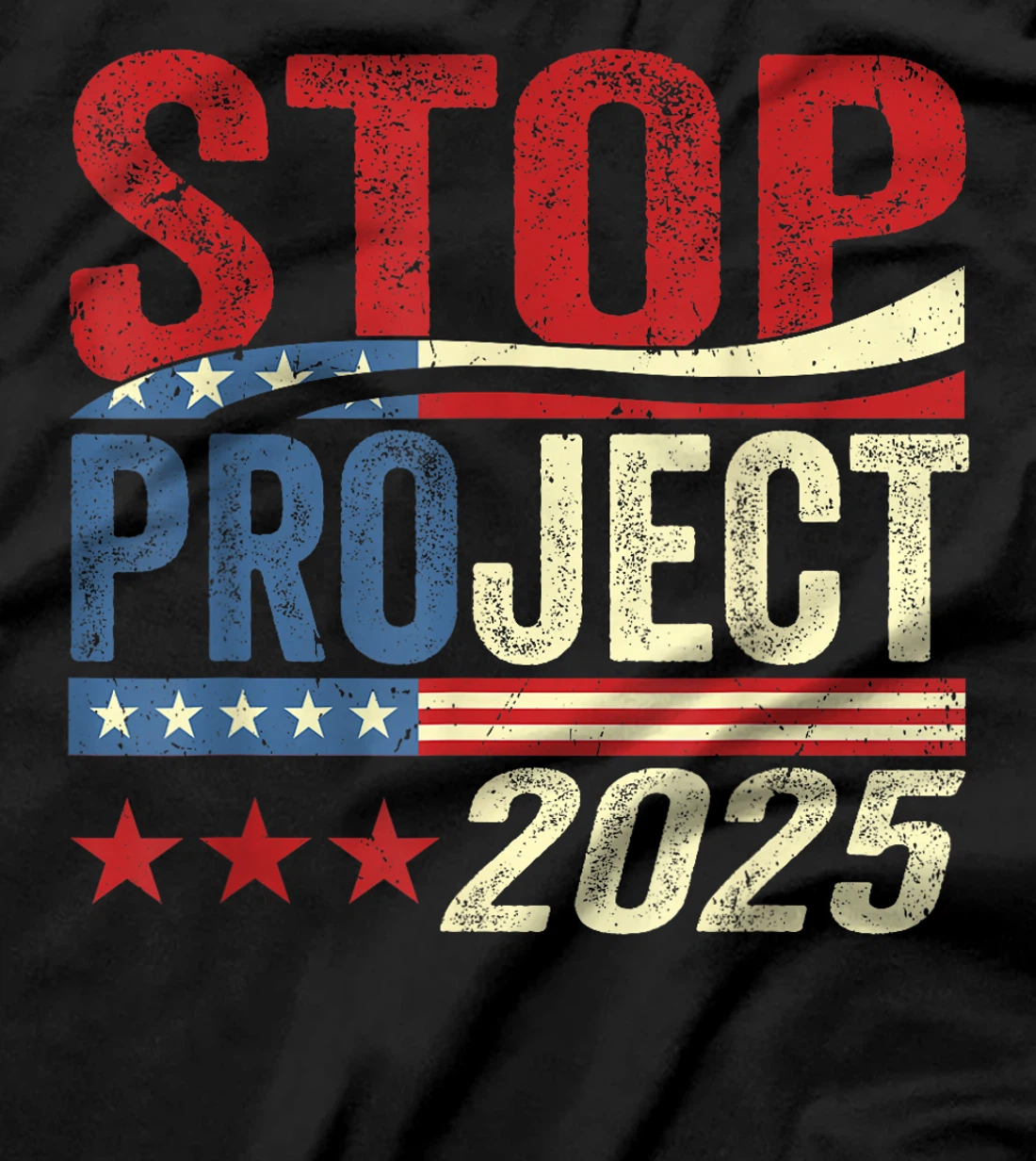 Retro Stop Project 2025 Trump's Project Anti Trump T-Shirt