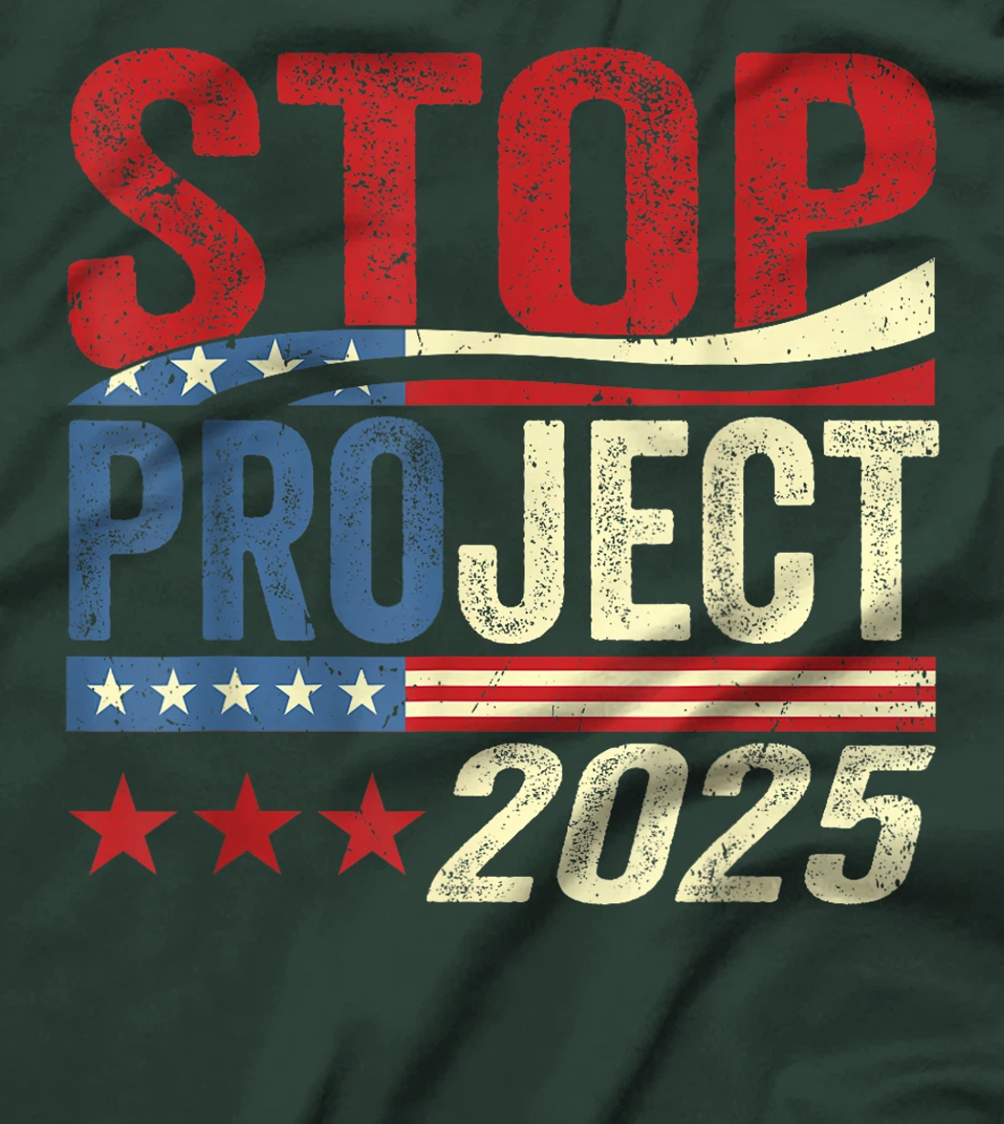 Retro Stop Project 2025 Trump's Project Anti Trump T-Shirt